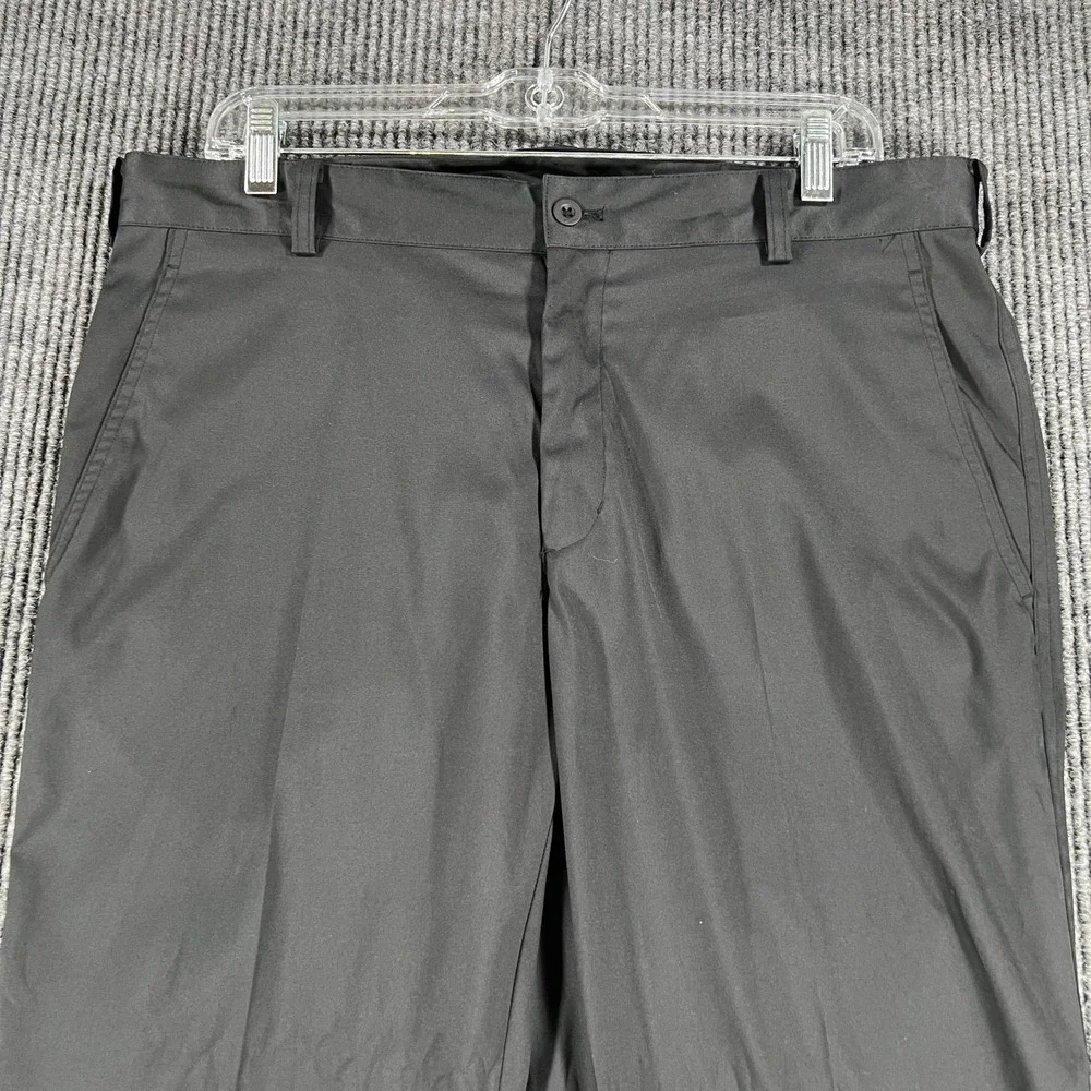 Nike Golf‎ Pants Mens 34x34 Black Chino Dri Fit Performance Outdoor Lightweight